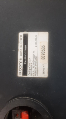 Caixas Do Mini Sistem Sony Preto 600 W (Usado)