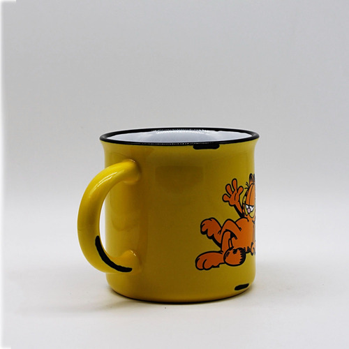 Taza Vintage Garfield Saludo Amarillo Garfield Saludo