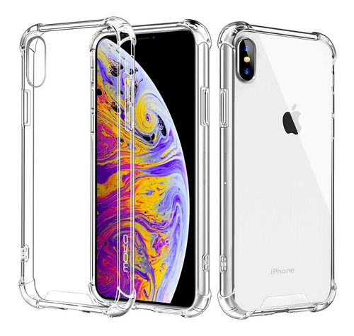 Funda Para iPhone XS Max Fusion Antishock + Vidrio Templado