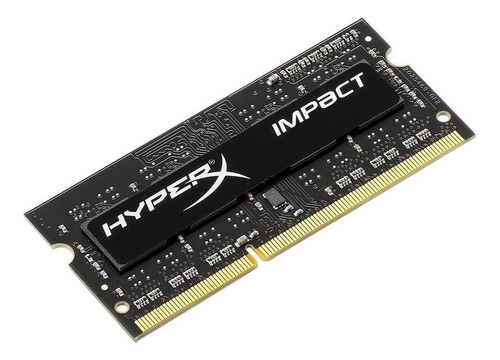 Imagen 2 de 2 de Memoria RAM Impact DDR3 gamer color Negro 4GB 1 HyperX HX316LS9IB/4