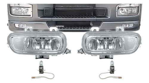 Par Farol Auxiliar Para Mercedes Axor Após 2005 Com Lampadas