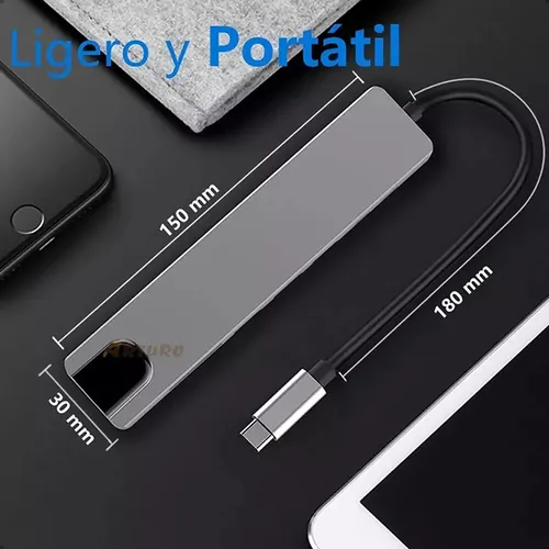 Adaptador Usb C 8 En 1 Multipuerto Ugreen Hub Usb C Hdmi 4k