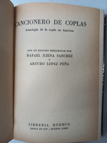 Cancionero De Coplas - Antología De La Copla En América
