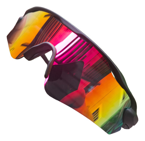 Óculos De Sol Para Corrida 100% Polarizado Vermelho Uv400 Oceano Vermelho Preto Preto