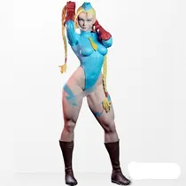 Comprar Figura Cammy Pulling Hair De Street Fighter Impreso En 3d