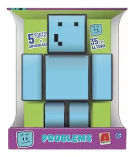 Boneco Articulado Problems Minecraft Algazarra - 35cm