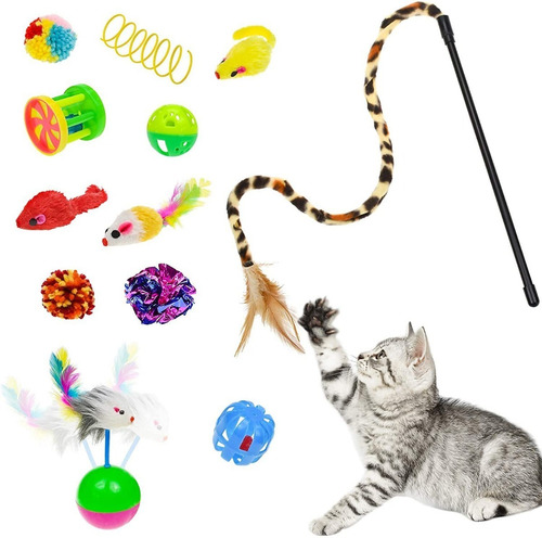 Juego De 20 Juguetes Para Gatos Y Gatitos