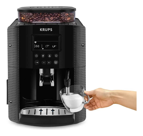 Cafetera Krups Compact Pisa Ea815 Super Automática Negra Exp