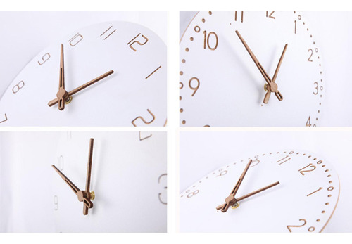 Reloj De Pared De Madera Reloj Decorativo Silencioso Para A