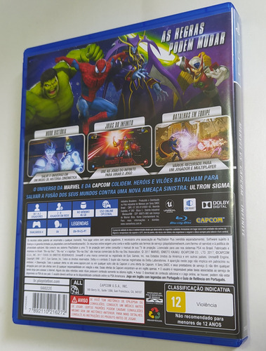 Marvel Vs. Capcom Infinite - Ps4 - Usado E Com Cartas (Usado)