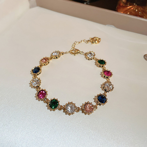 Collar Con Círculo De Diamantes De Imitación