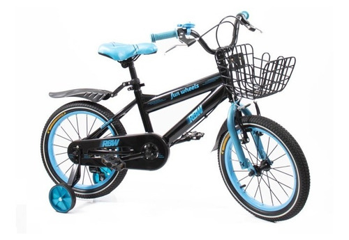 Bicicleta Infantil Niño Rainbow Rodado 16 Con Rueditas