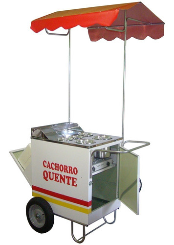 Carrinho De Cachorro Quente E Bebidas(hot Dog)+fogão Brinde