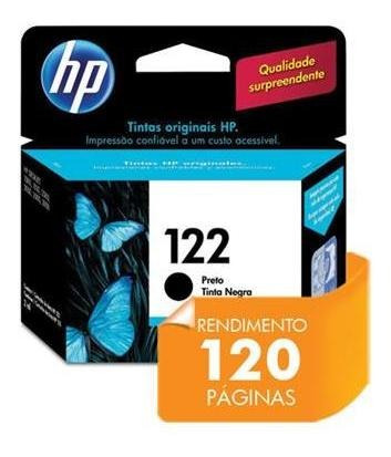 Cartucho Hp 122 Jato De Tinta Preto 2ml- Ch561hb