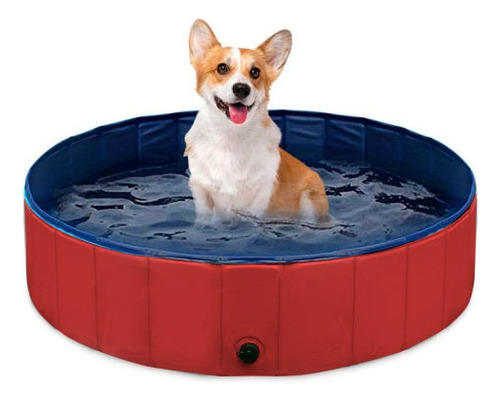 Piscina Plegable Para Perros 160x30 Cm Verano Pethome