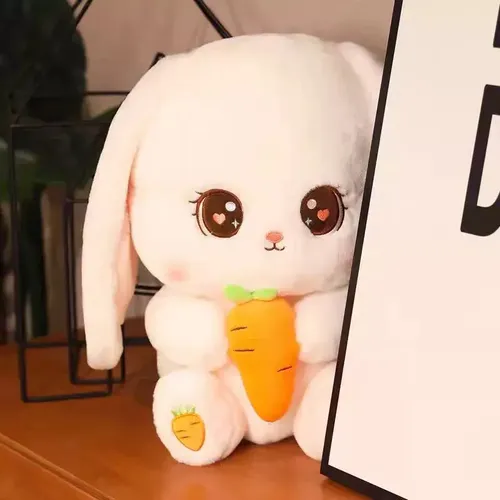 Cute Large Rabbit With Carrot Plush 30cm. Hai | MercadoLivre