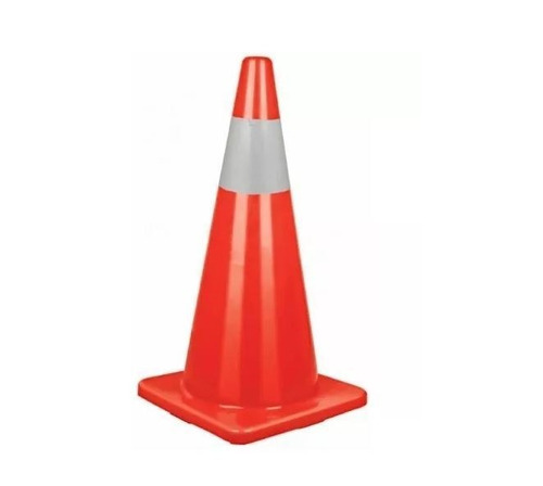 Cono Vial Precaucion Naranja Reflectivo 70cm Truper - Kirkor