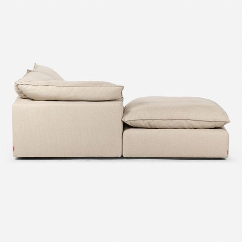 Sofá Seccional Rosen Shanklin Izquierdo 3 Piezas Tela Beige