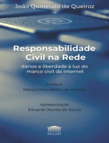 Responsabilidade Civil Na Rede - Danos E Liberdade A Luz Do Marco Civil Da Internet, De Queiroz, Joao Quinelato De. Editorial Processo, Capa Mole, Edição 1 Em Português, 2019