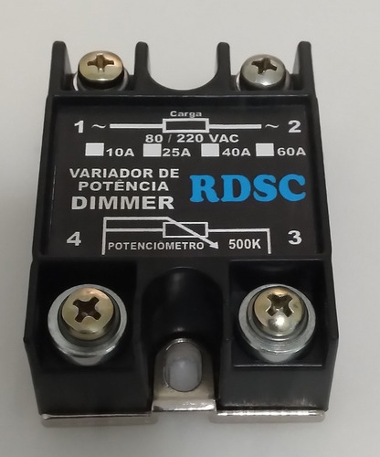 Imagem 5 de 5 de Dimer 4000w Controle Velocidade 25a Bivolt Motor Resistência