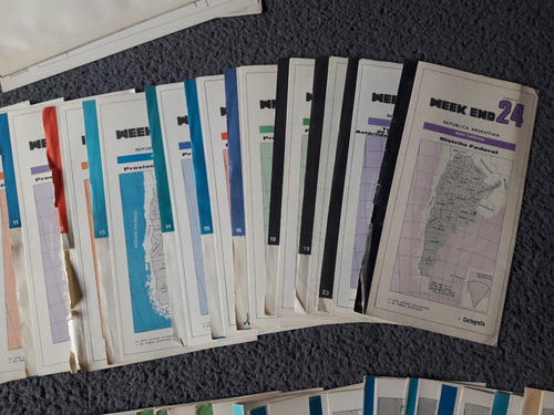 Lote Mapas Ruteros Arg. Coleccion Revista Weekend Antiguos