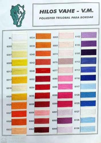 Hilo Para Bordar Vahe, Cono De 2743 Metros X3unid Color 6172