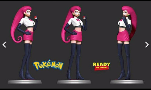 Archivo Stl Impresión 3d - Pokemon - Jessie Fan Art