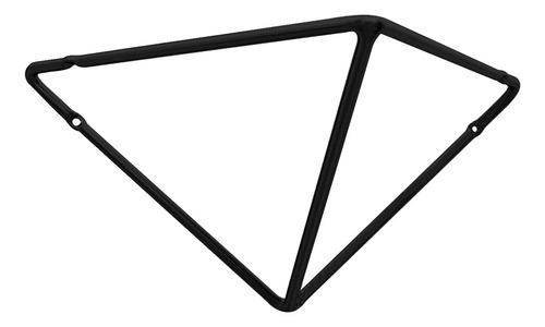 Suporte Mão Francesa Grande Triangular Aramado Preto Fosco