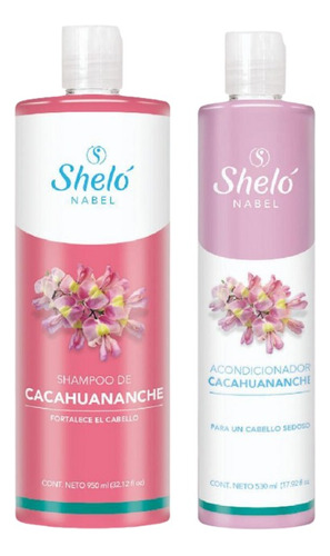 Shampoo 950ml + Acondicionador De Cacahuananche Shelo