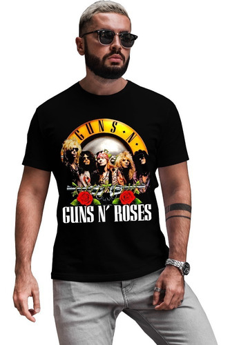 Playera Guns N' Roses Diseño 15 Rock Grupos Musicales Beloma