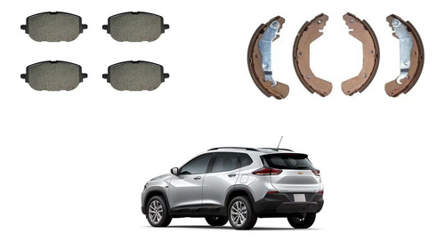 Kit Balatas Traseras Y Delanteras Chevrolet Tracker 19-23