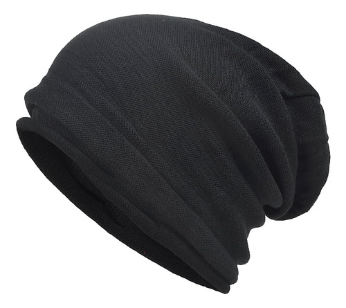 Gorro De Verano Para Hombre Largo Y Holgado Talla L Negro