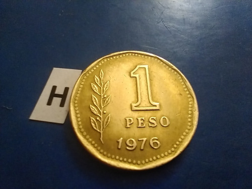 Argentinas Monedas De 1 Peso 1976 Año Del Señor  