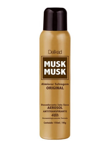 Delikad Musk Musk Desodorante Aerosol 150ml
