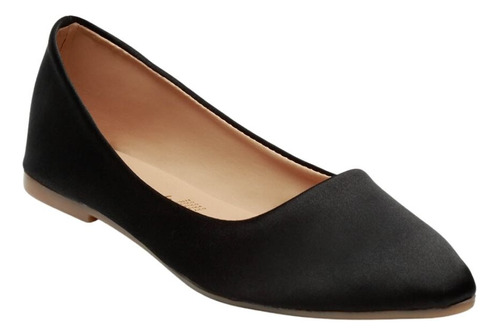 Balerina Zapato Para Mujer Negras Casual Bajo Moda Fareli