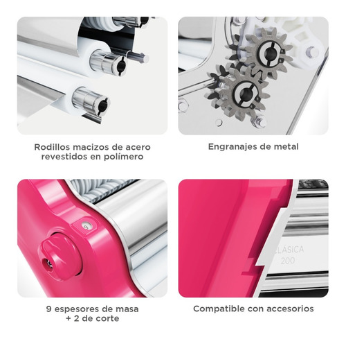 Imagen 4 de 10 de Pastalinda Máquina Clásica 200 Fucsia