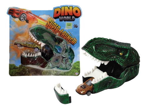 Lanzador De Autos Dinosaurio Rex Jurassic Park Con Auto