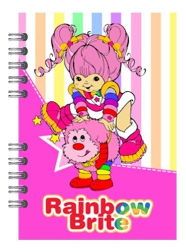 Agenda /libreta Escolar Rainbow Brite 2024 + Lápiz De Regalo