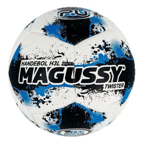 Bola De Handebol Masculino H3l Twister Magussy Cor Azul/branco