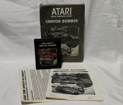 Canyon Bombet Para Atari 2600  Con Caja Y Manual