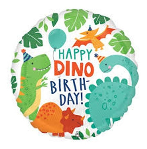 4 Globos Dinosaurios Dinomite Trex Met 18 Fiesta Cumpleaños