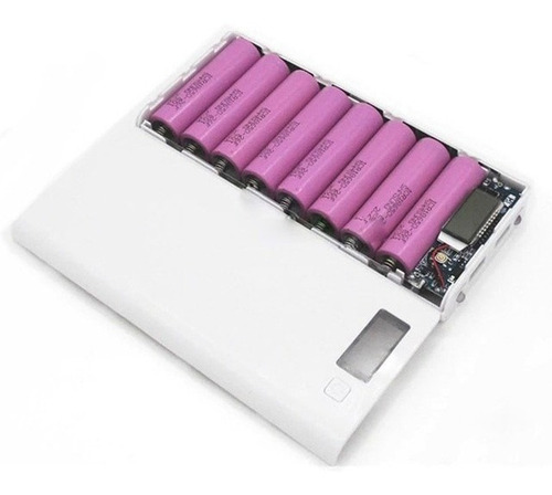 Case Power Bank Portable Cargador 8 Baterías 18650