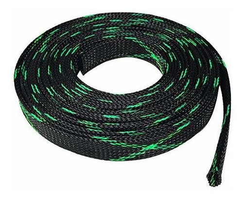 Seismic Audio - Ebs18100green- 100 Pies Verde / Negro 1/8  C