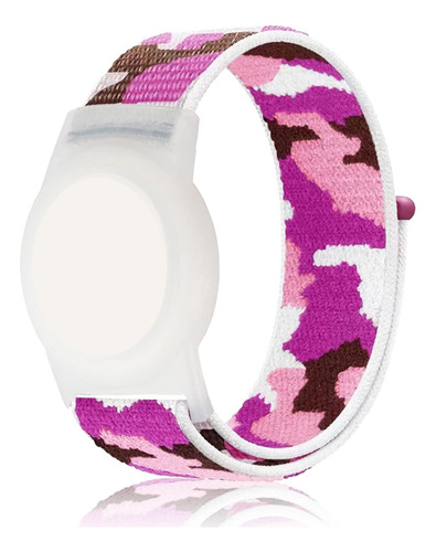 Compatível Com Pulseira Apple Airtag Para Crianças, Camo Nyl