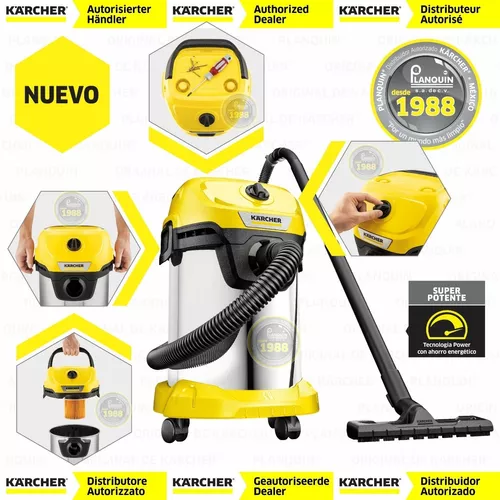 ASPIRADORA SOPLADORA SECO HÚMEDO KARCHER WD 3