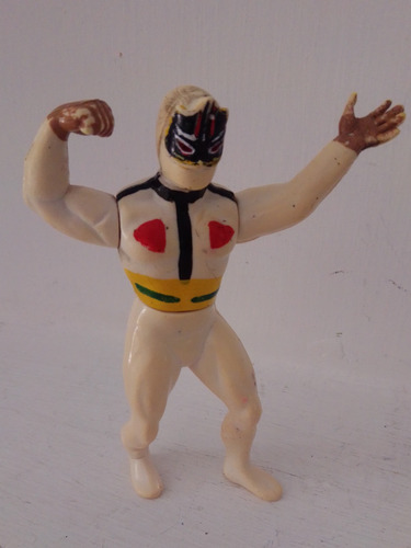 Figura Luchador Mascara Sagrada Brazo Articulado Víntage 90s