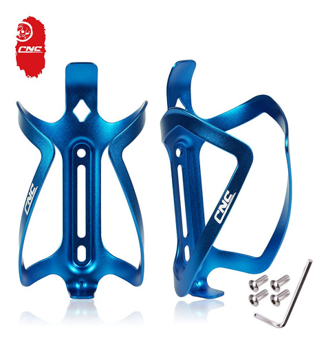 Soporte Para Botella De Agua Cnc Bicicleta Paquete De 2 Azul