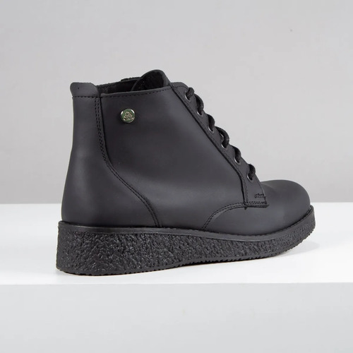 Borcegos Bota Citadina Crista Cuero Mujer Livianos Urbanos