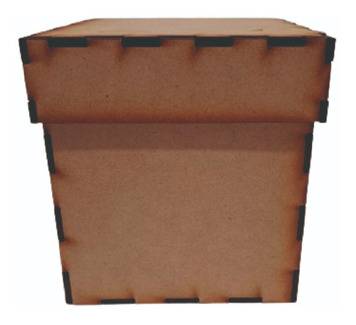 6 Cajas Cuadrada Mdf 10 Cm