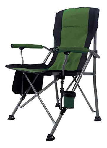 Portable Camping Chair Folding Heavy Duty Quad Outdoor Large